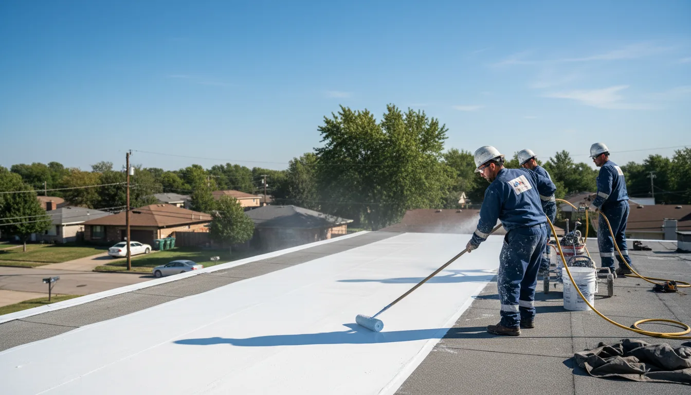 Commercial roof coating in Stoutland, MO near me